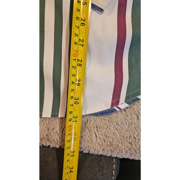 LL Bean Vintage  1980's Button Down Shirt, Striped, Mens Sz S, 100% Cotton, Rare - Picture 7 of 8